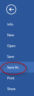 save as adobe pdf option in Word 2013